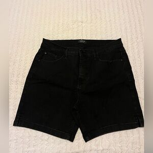 Classic Black Jean Shorts